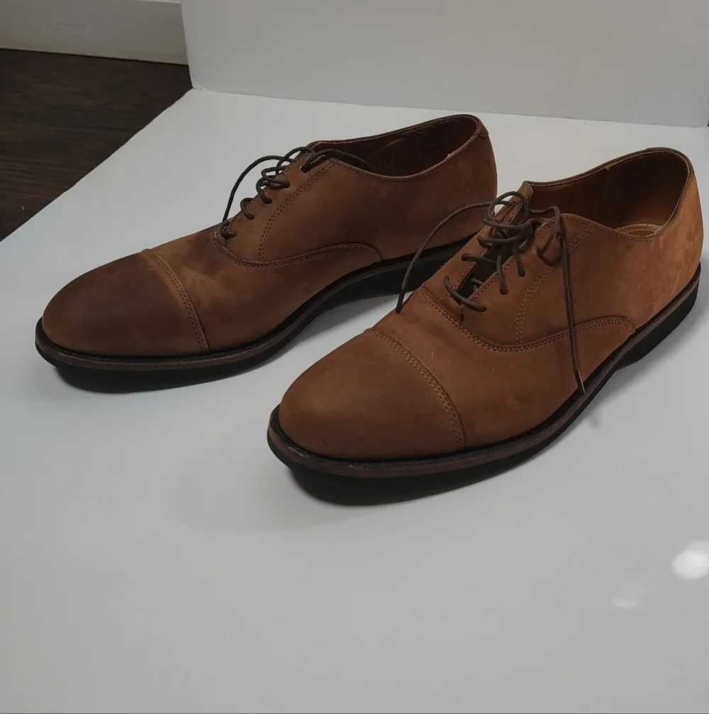 Cole Haan Brown Suade Leather Oxfords Size 11.5 Made In The USA